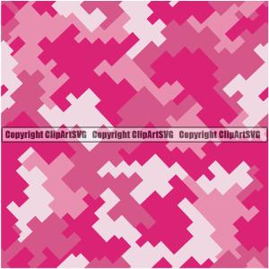 Camo Digital Seamless Pattern Design Pink Color White Paintball Army War Combat Camping Nature Sports Military Fashion Vector Clipart SVG Cheap Sale Tumblr