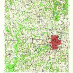 1948 Tyler, TX  - Texas - USGS Topographic Map Clearance Amazon