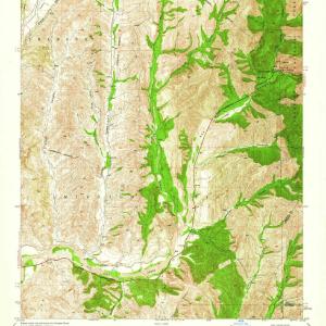 1948 Canada Gobernadora, CA - California - USGS Topographic Map Buy Cheap Manchester