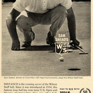 1964 Ad Wilson Sporting Good Staff Ball Golfing S Snead - ORIGINAL TM6 Cheap Sale Amazing Pice