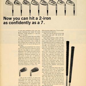 1965 Ad A G Spalding & Bros Inc Steel Iron Golfing Club - ORIGINAL TM6 Sast For Sale