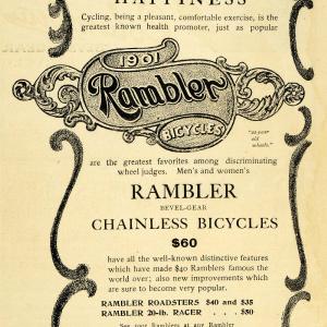 1901 Ad Rambler Sales Department Chicago Bicycles Vintage Transportation EM2 Cheap Big Sale