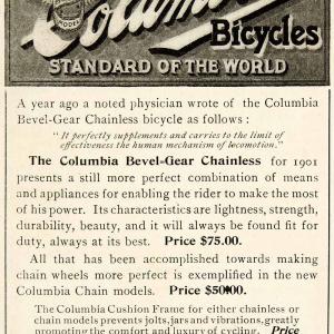 1901 Ad Columbia Bicycle Sales Department Hartford Connecticut Bike YDL1 With Credit Card Cheap Online