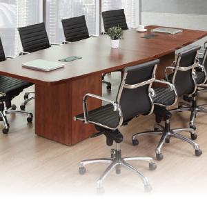 8' Boat Shaped Conference Table Top, Cherry **AS IS - TABLE TOP ONLY** (#K4057) Outlet New Styles