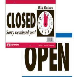 Hy-Ko CL-1 Open/Closed Plastic Sign, 0.03" Free Shipping Very Cheap
