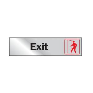HY-KO 471 Graphic Exit Sign, Vinyl, 2 Inch x 8 Inch Clearance Deals