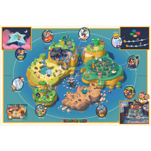 "Dinosaur Land Map" by Glen Brogan Classic For Sale