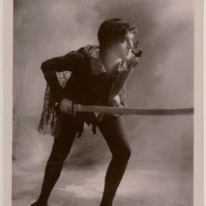 Zena Dare as Peter Pan Greetings Card For Nice