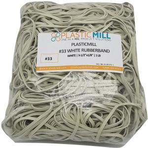 Rubber Bands #33: #33 Size, White, 2LB/1000 Count. Excellent Sale Online