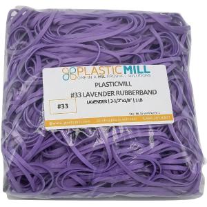 Rubber Bands #33: #33 Size, Lavender, 1LB/500 Count. Discount Cheapest Pice