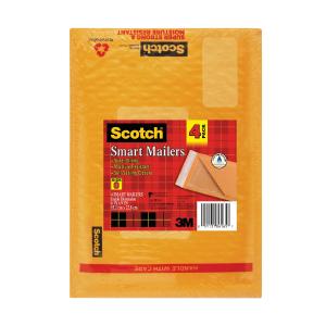 Scotch Poly Bubble Mailer 4-Pack, 8913-4, 6 in x 9.25 in Size #0 Cheap Sale With Credit Card