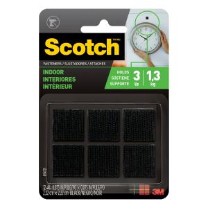 Scotch Indoor Fasteners, RF4721, 7/8 in x 7/8 in (2,22 cm x 2,22 cm),Black Cheap Sale Visit New