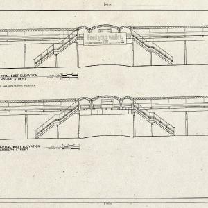 Blueprint HAER Ill,16-CHIG,108F- (Sheet 2 of 4) - Union Elevated Railroad, Randolph-Wells Street Station, Randall & Wells Street, Chicago, Cook County, IL For Nice