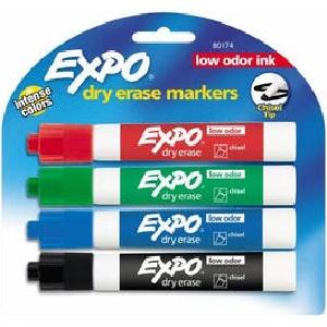 Dry Eraser Marker, Low Odor, 4-Pk. Free Shipping Get Authentic