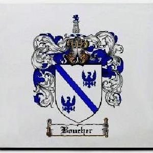 Boucher Family Shield / Coat Of Arms Mouse Pad Best Wholesale For Sale