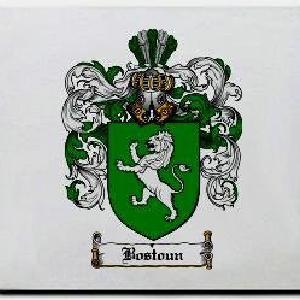 Bostoun Family Shield / Coat Of Arms Mouse Pad Clearance 100% Original
