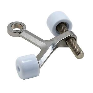 National Hardware N830-124 Hinge Pin Door Stop, 3" H, Zinc, Satin Chrome Buy Cheap Popular