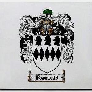 Bosswald Family Shield / Coat Of Arms Mouse Pad Sale Authentic