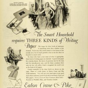 1927 Ad Eaton Crane Pike Fine Writing Papers Envelopes Stationary LHJ7 Free Shipping Wholesale Pice