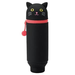 Black Cat PuniLabo Stand Pen Case by Lihit Lab Cheap Sale Genuine