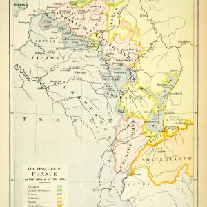 1894 Print Map Netherlands France Champagne Picardy Artois Hainault XEPA3 Ebay