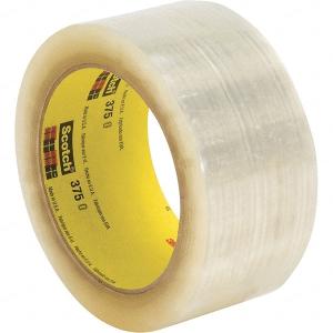 3M Packing Tape: 50' Long, Tan, Rubber Adhesive Best Pices Sale Online