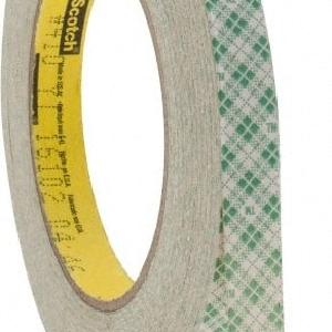 3M Natural Double-Sided Paper Tape: 1/2" Wide, 36 yd Long, 5 mil Thick, Rubber Adhesive Outlet Original