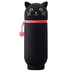 Big Black Cat PuniLabo Stand Pen Case by Lihit Lab Sast