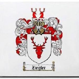 Ziegler Family Shield / Coat Of Arms Mouse Pad Choice