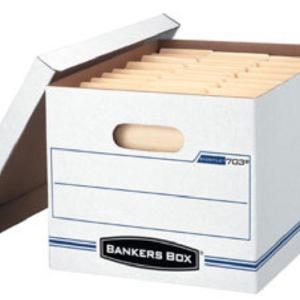 Fellowes 57036-04 Bankers Storage Box With Files Cheap Pice Outlet