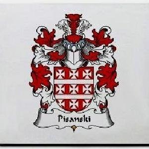 Pisanski Family Shield / Coat Of Arms Mouse Pad Visa Payment For Sale