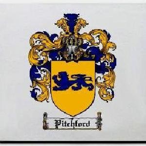 Pitchford Family Shield / Coat Of Arms Mouse Pad Free Shipping Comfortable