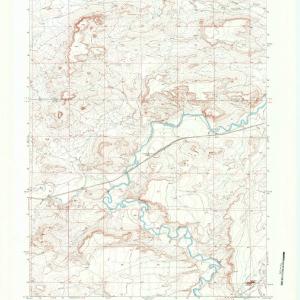 1969 Church Butte, WY - Wyoming - USGS Topographic Map v2 Sale Finishline