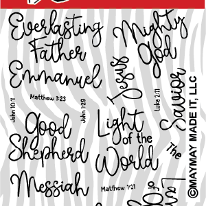 Maymay's His Name 4x6 Stamp Set {A58} Cost Cheap Online