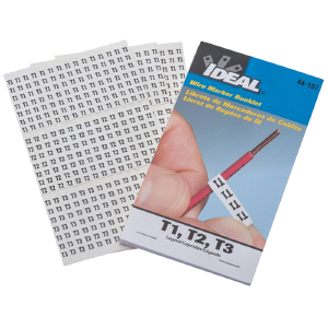 Ideal 44-107 Wire Marker Booklet, Asst T1, T2, T3, 150 Each Quality Free Shipping Outlet