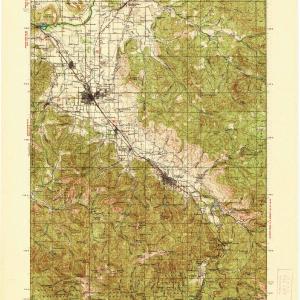 1938 Medford, OR  - Oregon - USGS Topographic Map Online Online High Quality