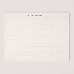 Wilde House Paper Monthly List Pad Buy Online Cheap Pice