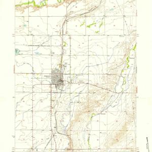 1951 Wheatland, WY - Wyoming - USGS Topographic Map v2 Cheap Sale Perfect