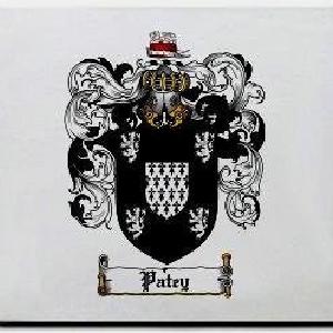 Patey Family Shield / Coat Of Arms Mouse Pad Free Shipping 2025