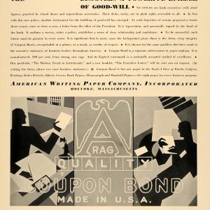 1930 Ad American Writing Eagle A Paper Coupon Bond Business Letters F3A Buy Cheap Extremely