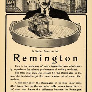 1907 Ad Remington Typewriter Businessman City Skyline - ORIGINAL TIN4 Pictures Cheap Pice