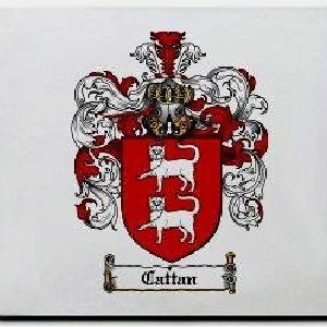 Cattan Family Shield / Coat Of Arms Mouse Pad Discount Cheapest Pice