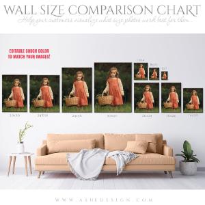 Wall Display Guide - Size Comparison Chart - Modern Portrait Cheap Get Authentic