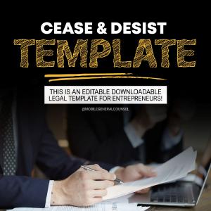 Cease & Desist Letter Template Reliable For Sale