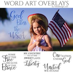 Word Art Overlays - United We Stand Sale Professional
