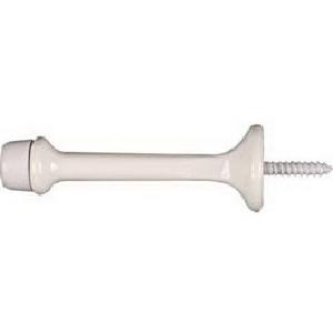 Doorstop, Wall-Mount, Rigid, White, 3-In., 2-Pk. Outlet Locations For Sale