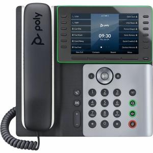 Poly Edge E550 IP Phone - Corded - Corded/Cordless - Bluetooth, Wi-Fi - Desktop, Wall Mountable - Black 82M91AA Free Shipping Huge Surprise