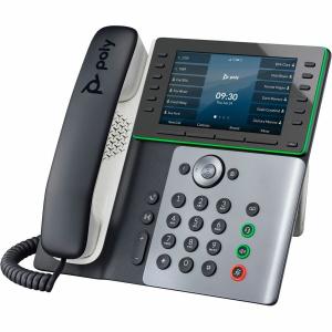 Poly Edge E550 IP Phone - Corded - Corded - NFC, Wi-Fi, Bluetooth - Desktop 89B57AA#ABA Cost Cheap Online