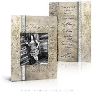 5x7 Flat Senior Girl Graduation Card - Macy Mae Discount Pay With Paypal