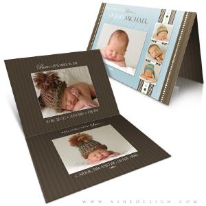 5x7 Folded Birth Announcement - Griffin Michael Cheap Sale Eastbay